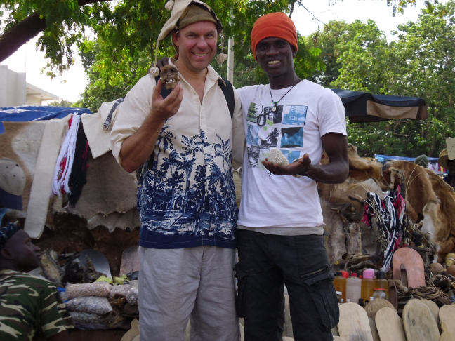 With my brother in Mali